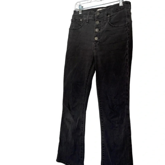 Madewell Demi-Boot Cut Black Jeans Size 27 - Picture 2 of 7